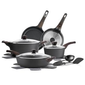 14 Pcs Induction Kitchen Cookware Sets