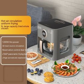 Full-automatic Large-capacity Visual Panoramic Air Fryer (Option: Touch model-UK)