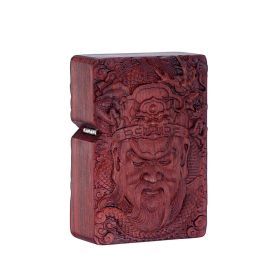 Boss Sandalwood Series Kerosene Lighter Brocade Box Packaging High-end Gift Lighter Factory Wholesale (Option: God Of Justice-No Oil)