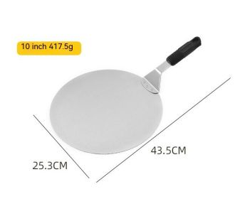 Stainless Steel Folding Pizza Shovel Circular Cake (Option: Stainless steel-10inch)