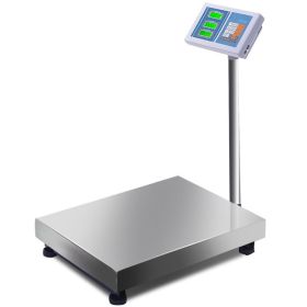 Home Commercial Used Computing Digital Floor Platform Scale (Color: Silver B, Capacity: 660 lbs)